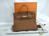 HERMES Birkin 25 Togo Gold K Stamped Handbag