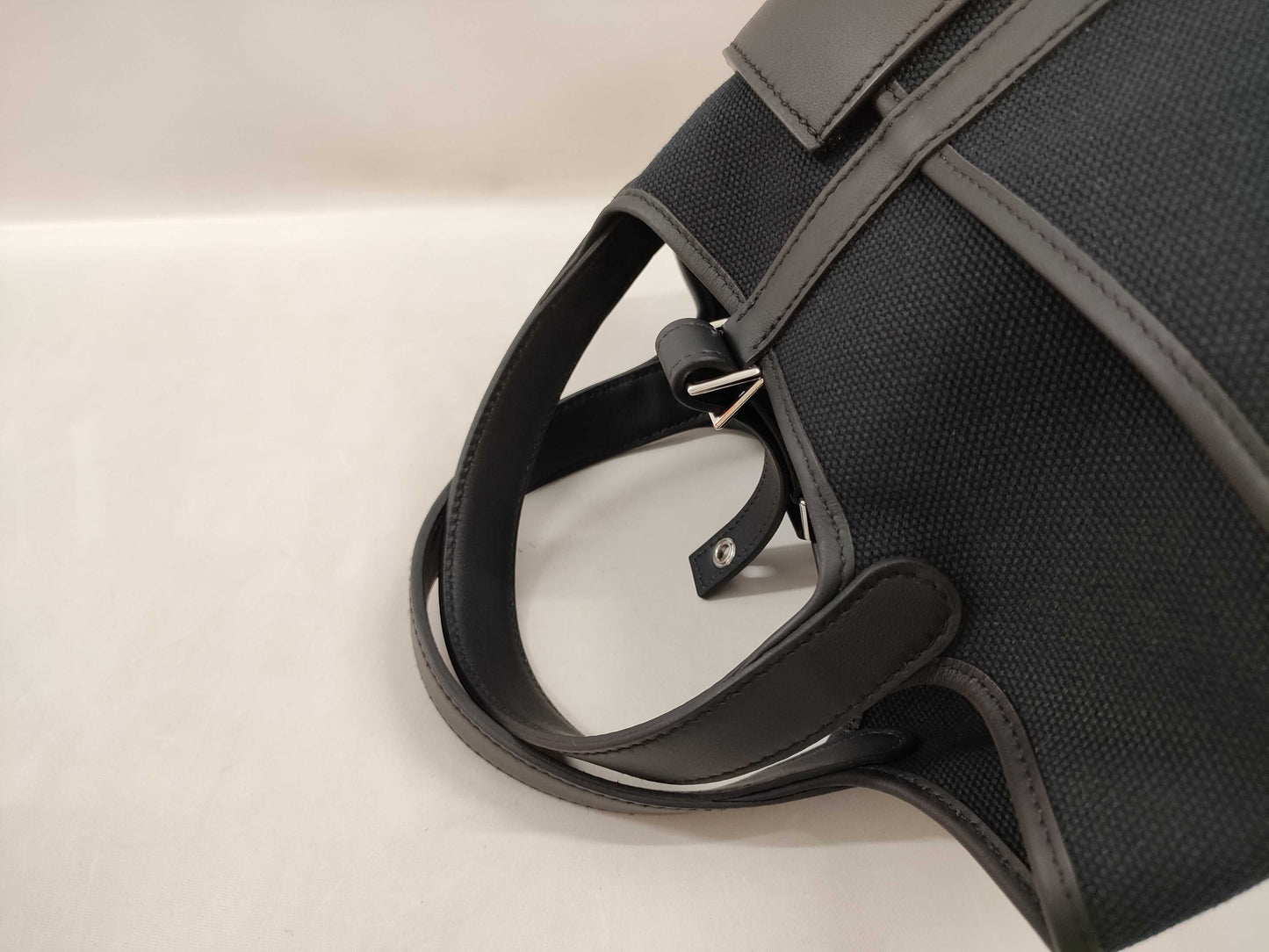 HERMES Picotin Lock PM Cargo Toilet Goelan Swift Black Handbag with Silver Hardware and Double Stamp