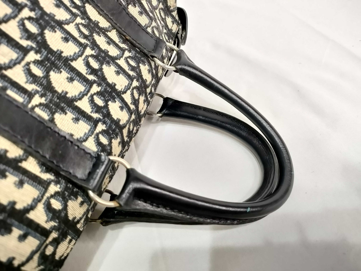 Dior Trotter Trotter Handbag Mini Boston Bag