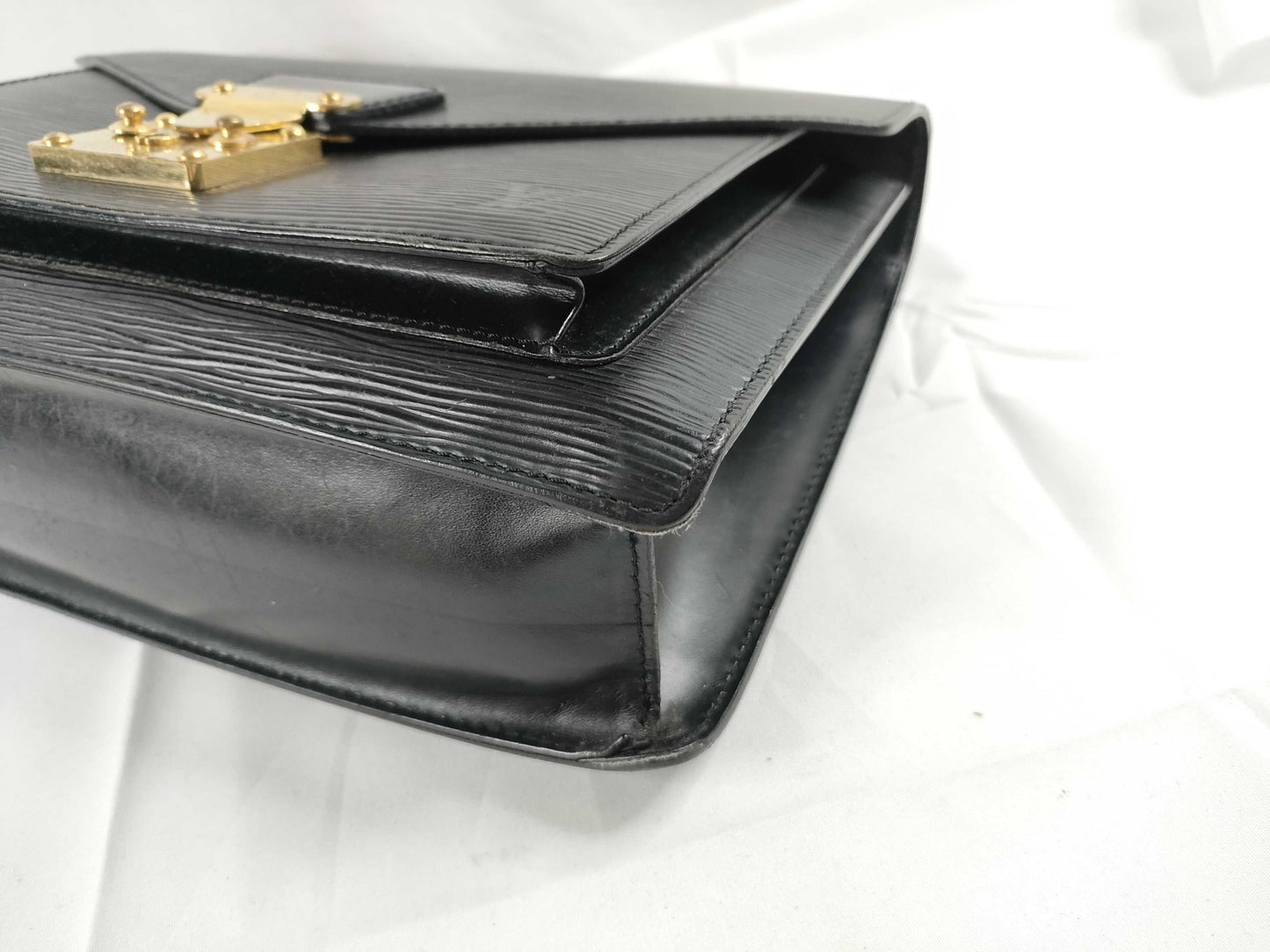 LOUIS VUITTON Epi Leather Louis Vuitton M52122 Monceau SR0021 Handbag Epi Leather Black Handbag
