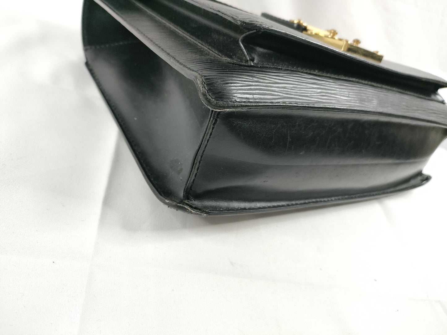 LOUIS VUITTON Epi Leather Louis Vuitton M52122 Monceau SR0021 Handbag Epi Leather Black Handbag