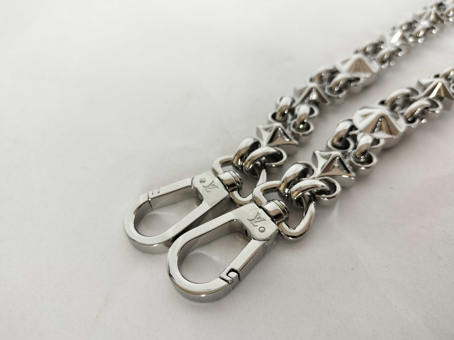 LOUIS VUITTON Dauphine Accessory Strap, Silver Stainless Steel with Silver Brass Hardware