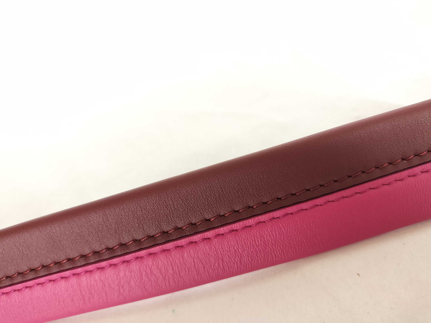 LOUIS VUITTON Signature Strap, Brown/Pink, Signature Canvas with Gold Hardware