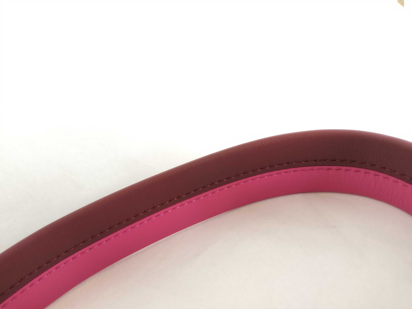 LOUIS VUITTON Signature Strap, Brown/Pink, Signature Canvas with Gold Hardware