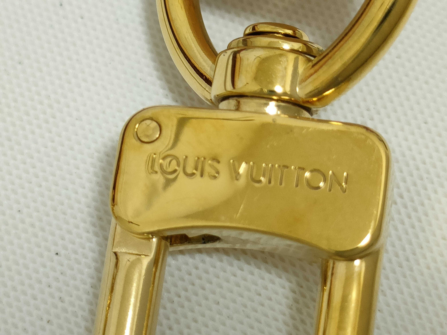 LOUIS VUITTON Signature Strap, Brown/Pink, Signature Canvas with Gold Hardware