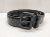 BOTTEGA VENETA Intrecciato Leather Belt in Black