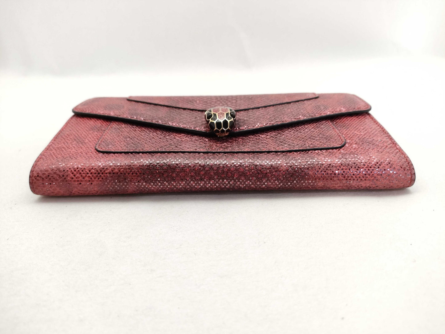 BVLGARI Serpenti Python Chain Wallet EL・N18・287232 Pink Wallet