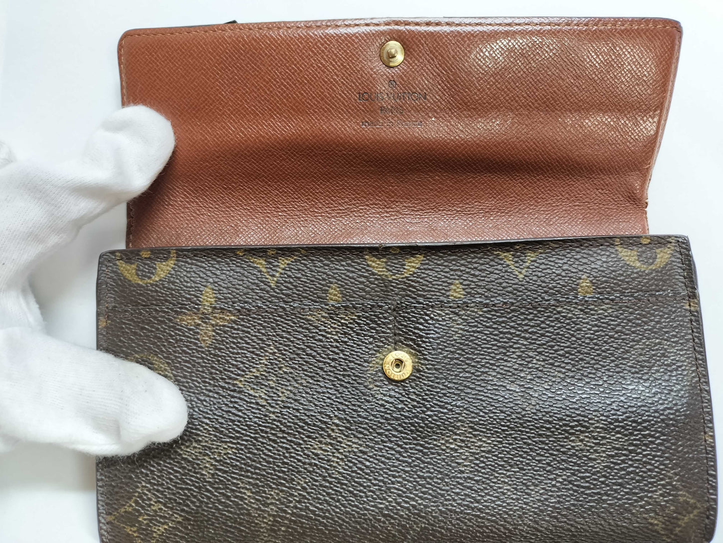 LOUIS VUITTON LOUIS VUITTON Monogram LV Monogram Porte Monnaie Credit Wallet M61725 MB1001