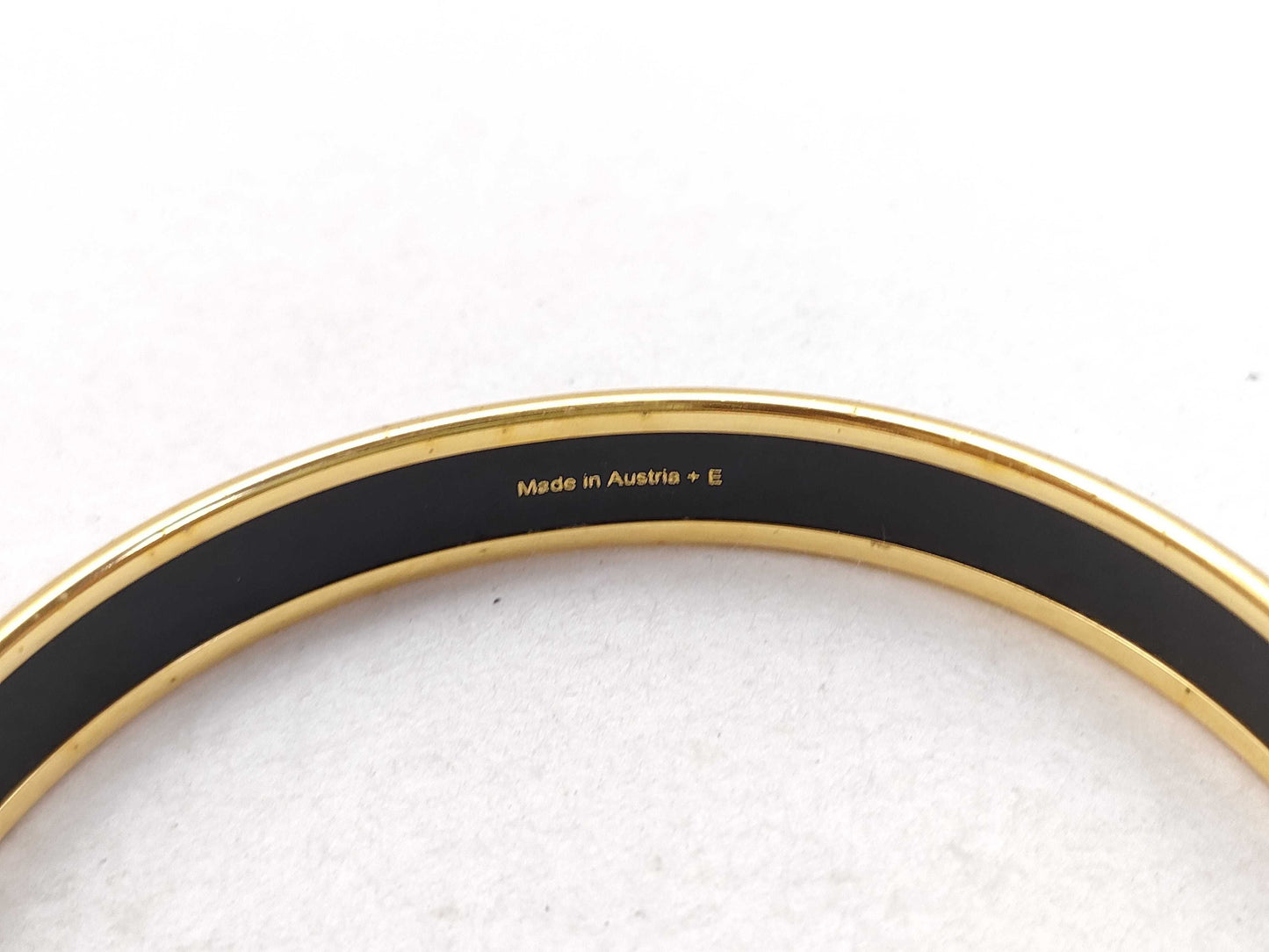 HERMES Hermes Emaille GP Bangle Gold x Blue Bracelet/Bangle