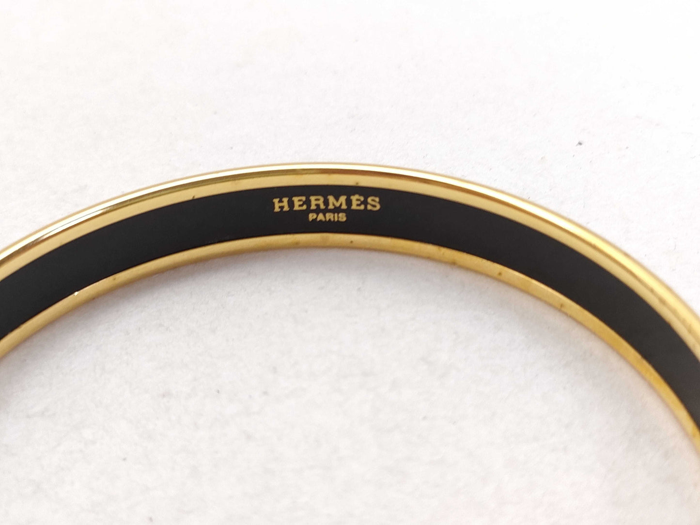 HERMES Hermes Emaille GP Bangle Gold x Blue Bracelet/Bangle