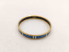 HERMES Hermes Emaille GP Bangle Gold x Blue Bracelet/Bangle