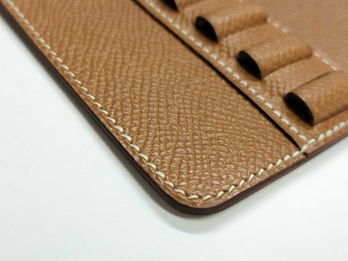 HERMES Leather Accessory Case Brown Other Accessories