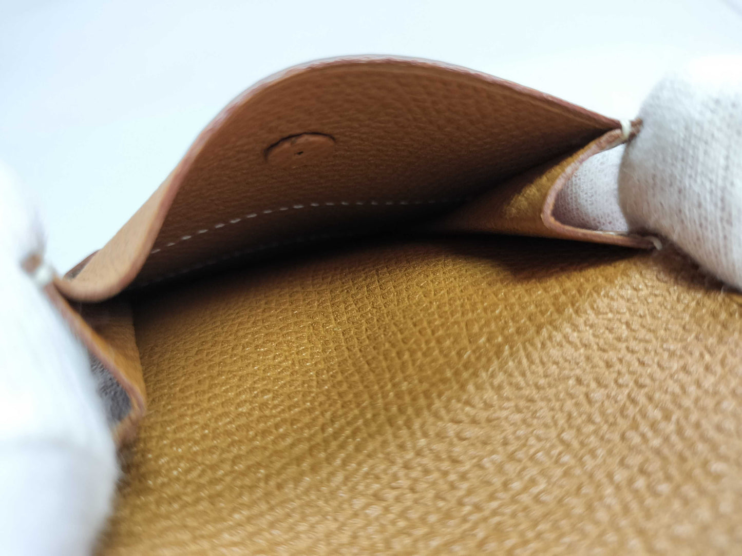 HERMES Leather Accessory Case Brown Other Accessories