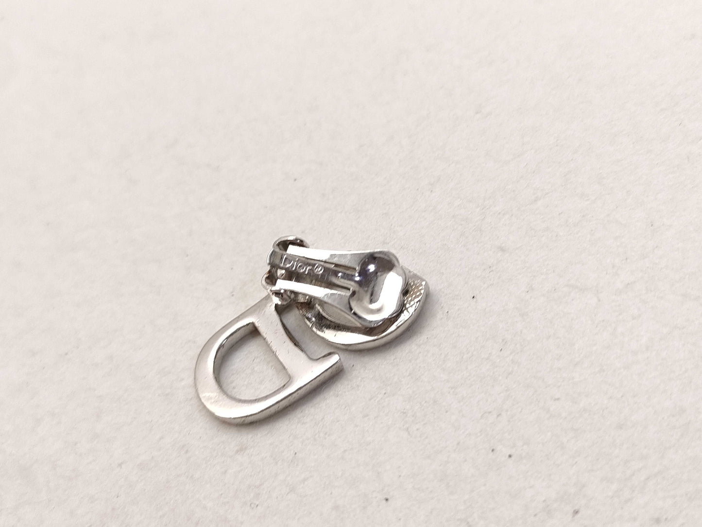 Dior Christian Dior earrings, plated silver earrings