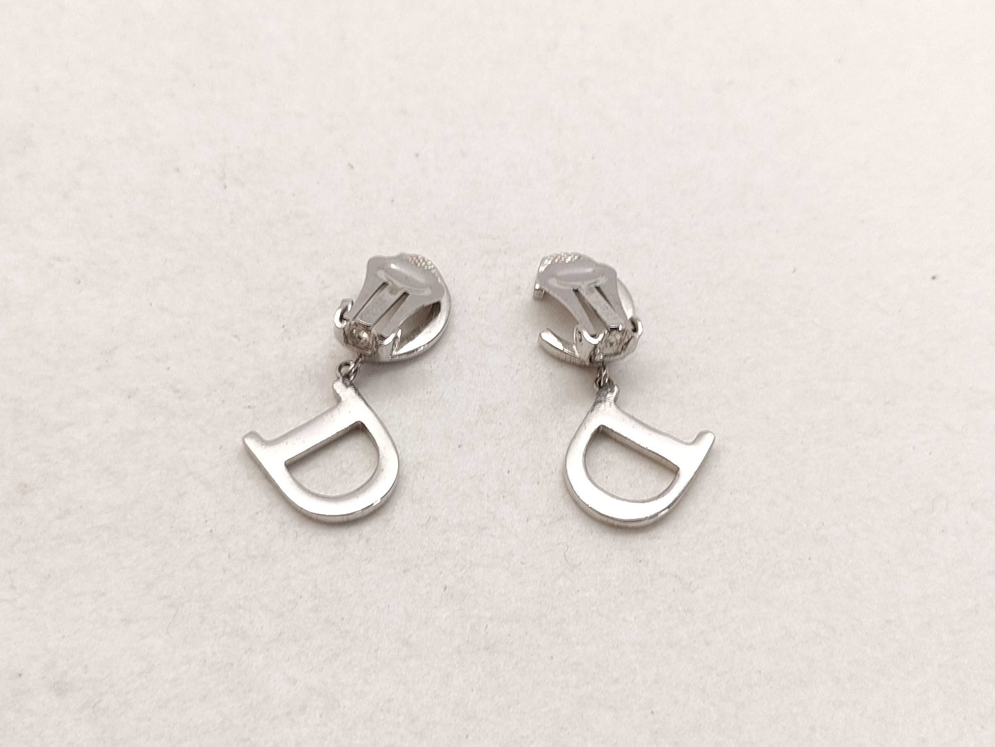 Dior Christian Dior earrings, plated silver earrings