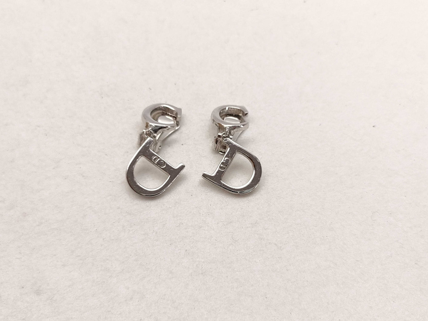 Dior Christian Dior earrings, plated silver earrings