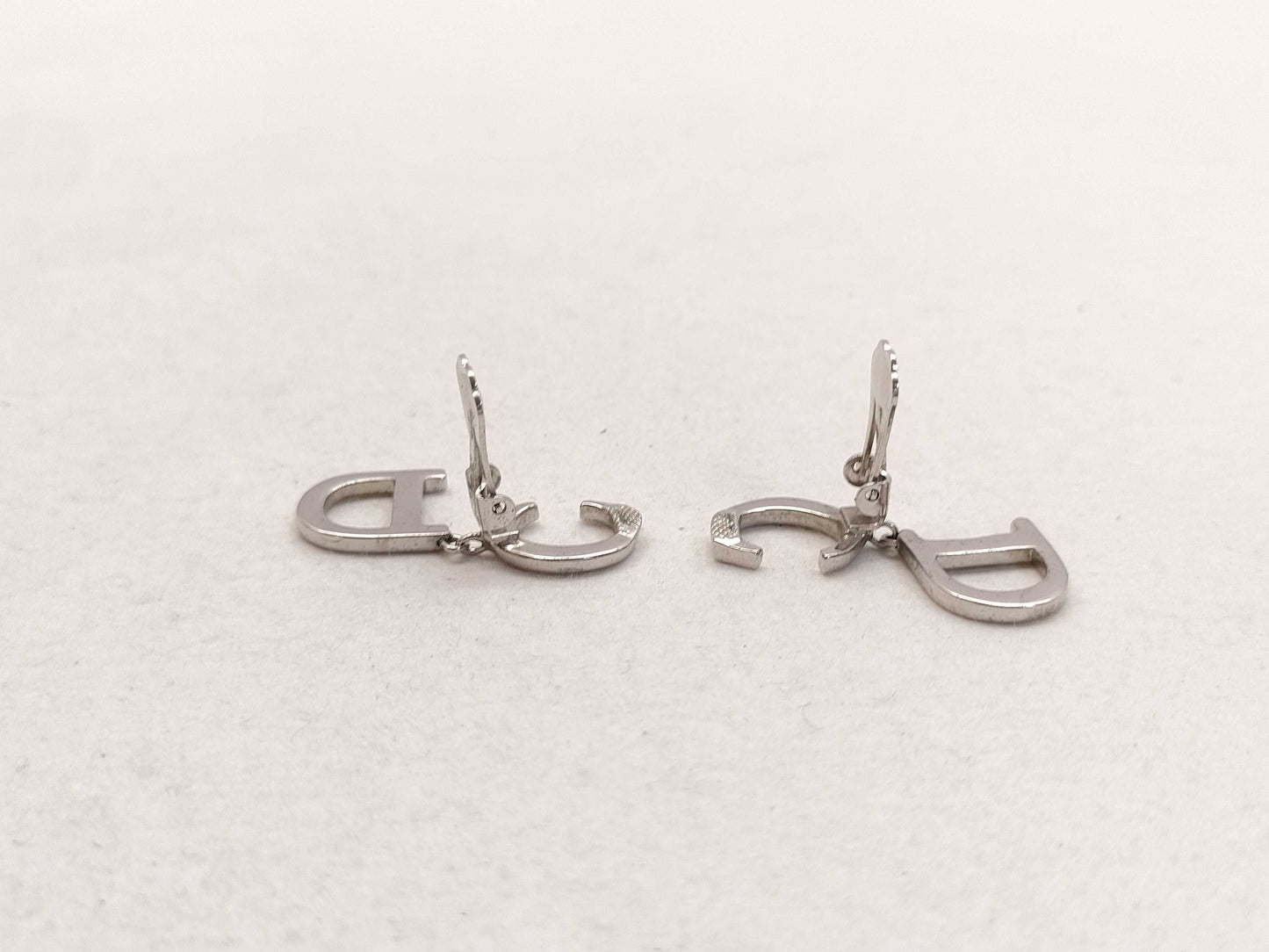 Dior Christian Dior earrings, plated silver earrings