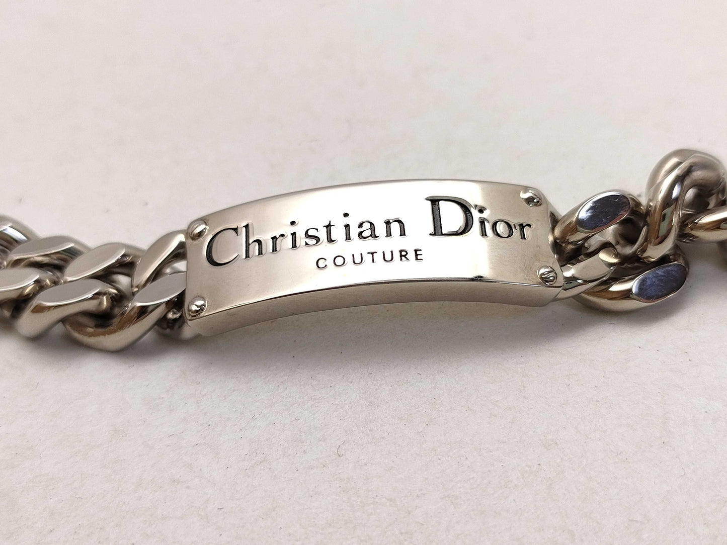 Dior Christian Dior Bracelet Plated Silver Bracelet Bangle