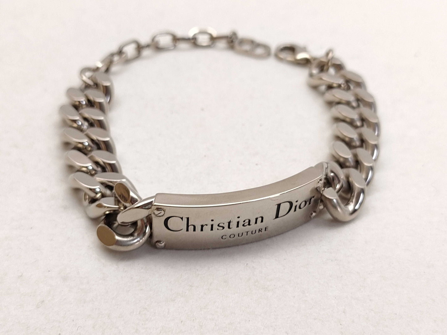 Dior Christian Dior Bracelet Plated Silver Bracelet Bangle