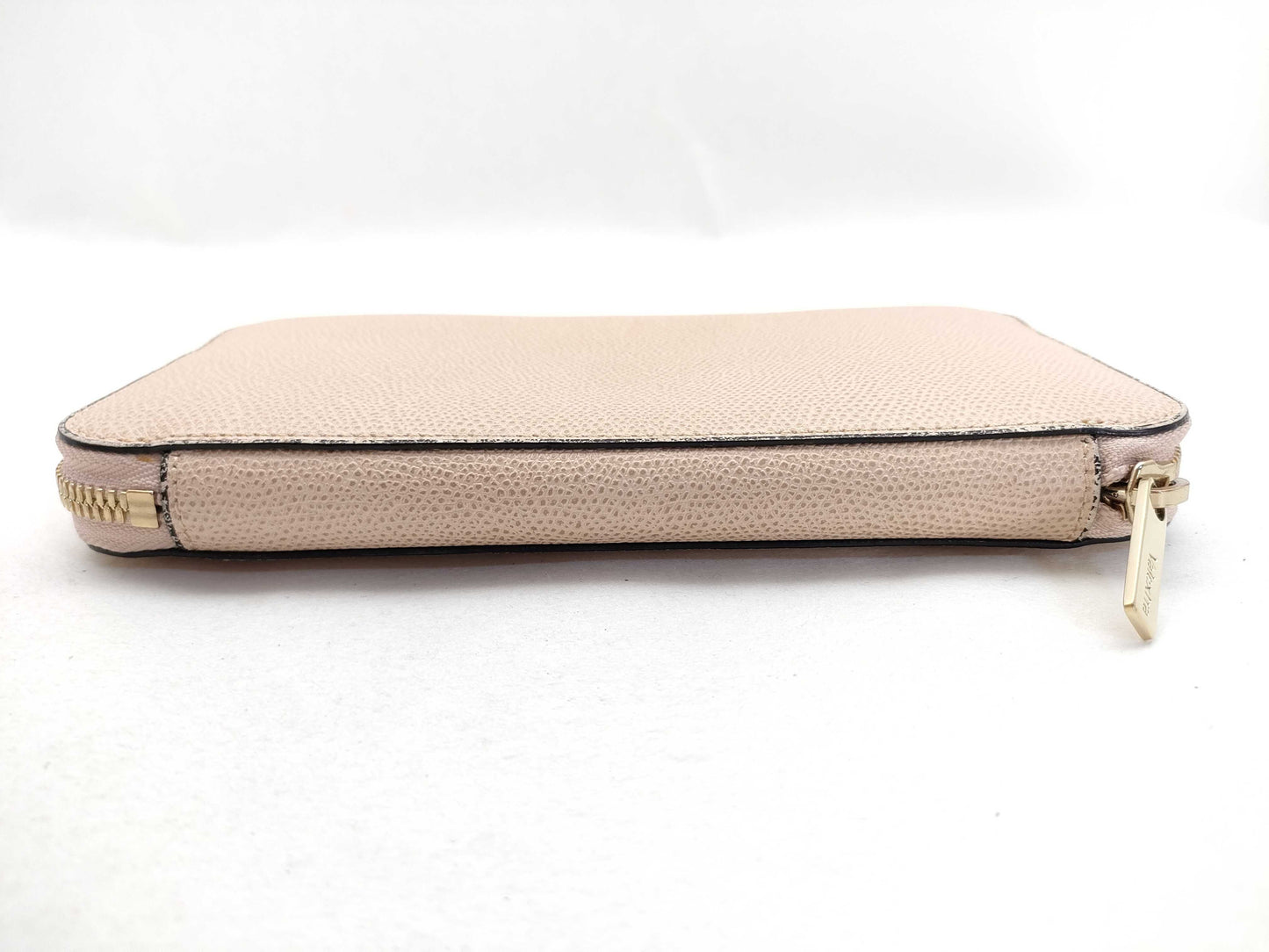 Valextra Leather Long Wallet Baby Pink