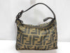 FENDI Zucca pattern nylon canvas pouch 2349-8N0001-019 Khaki