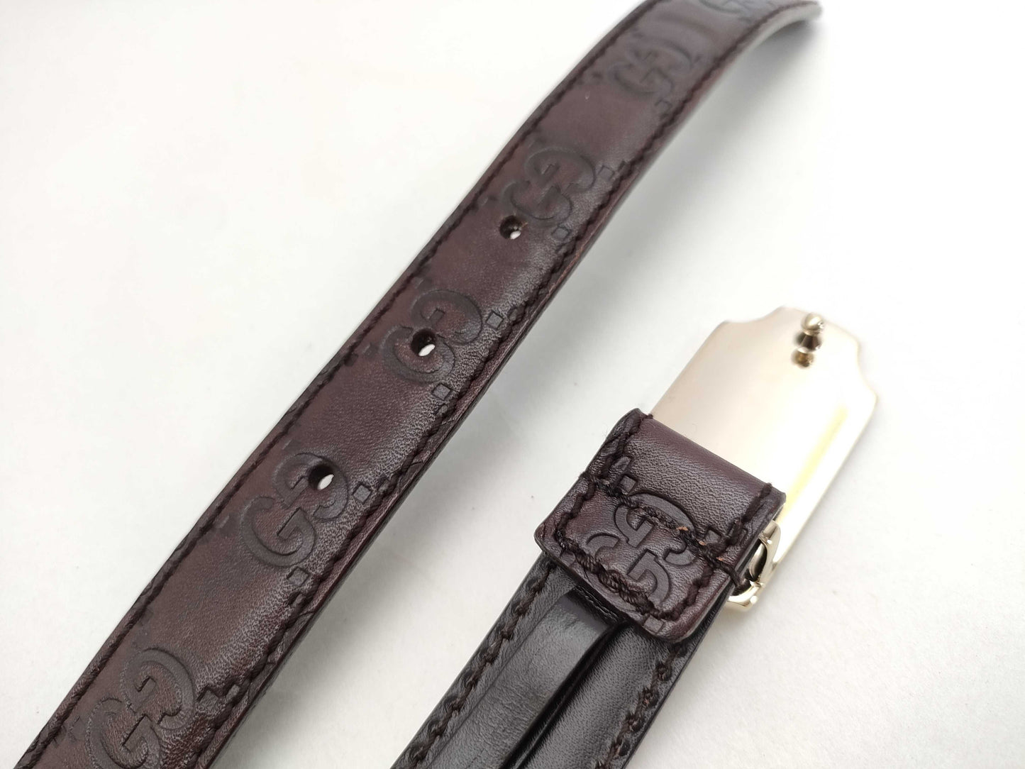 GUCCI Guccissima Belt 146439, 1766, 80, 32 Brown Belt