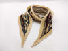 HERMES Pleated Carré 90 Steamboat Silk Scarf, Beige