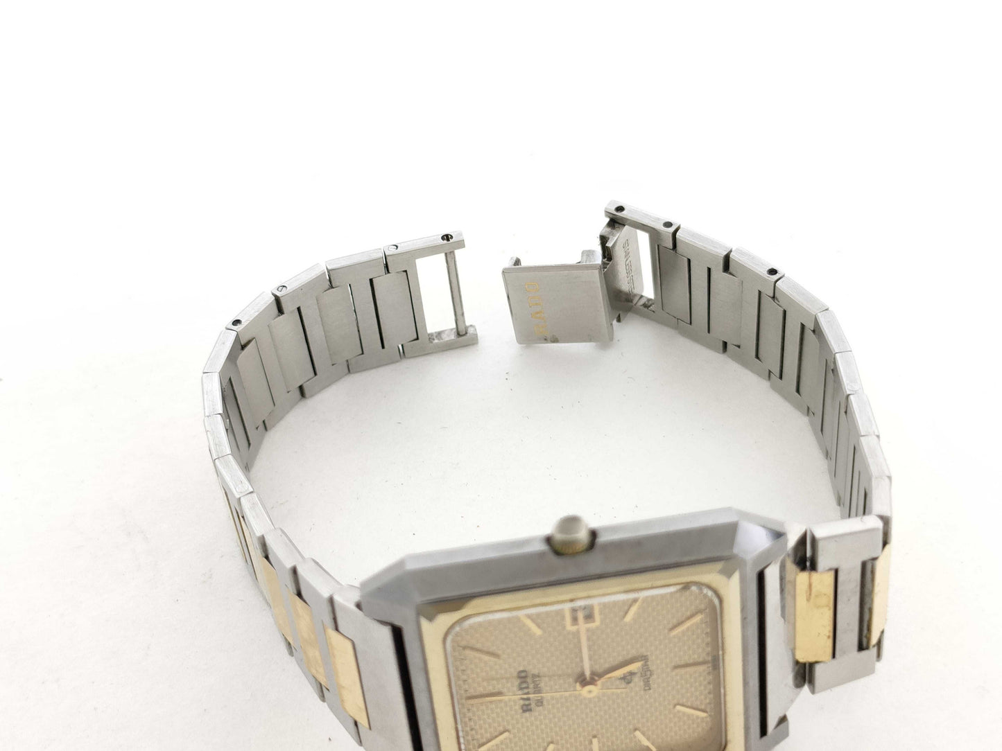 RADO DiaStar Model Number 129.2509.3 Serial Number D0810725 Stainless Steel/GP/QZ Gold Dial Non-Working/No Operational Guarantee Boys' Watch