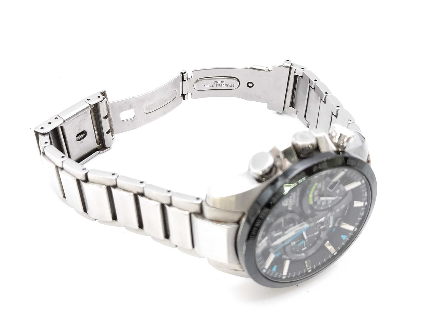 CASIO Edifice EQB-501 5519 003A116H Solar Men's Watch, Black Dial, Unworked, Current Condition