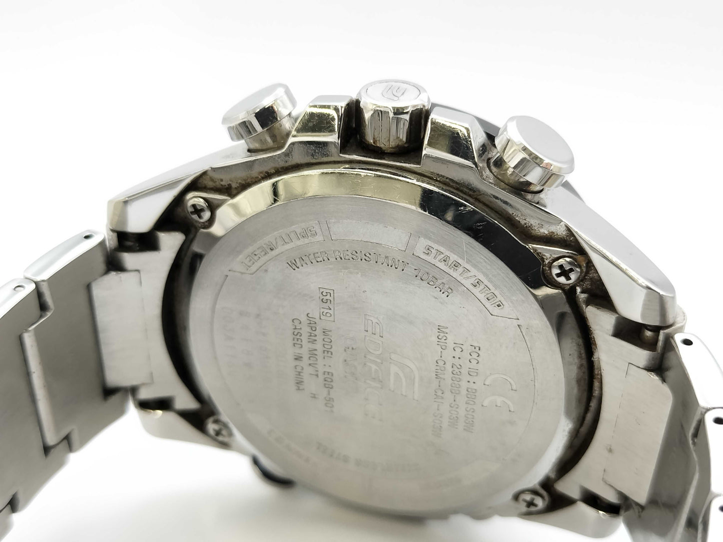 CASIO Edifice EQB-501 5519 003A116H Solar Men's Watch, Black Dial, Unworked, Current Condition