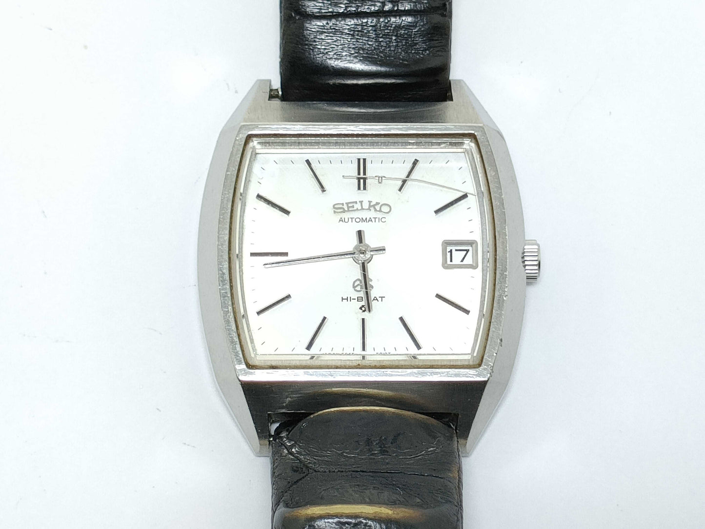 SEIKO Grand Seiko 5645-5010 270120 Stainless Steel/Leather/AT Silver Dial Current Condition Men's Watch