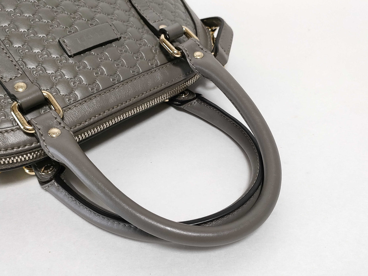 GUCCI Guccissima Gucci Micro GG Guccissima 2-way handbag 449654 486628 Gray handbag