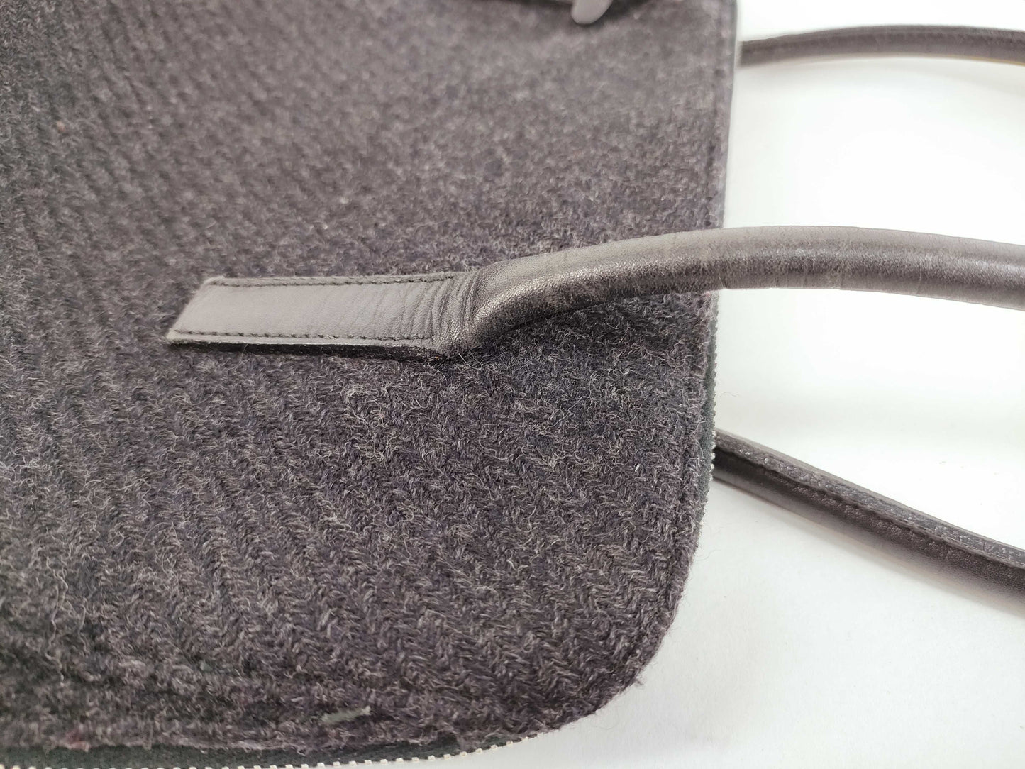 PRADA Prada Wool Handbag Black Handbag