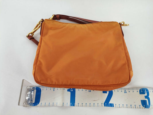 PRADA Nylon Prada Tessuto Shoulder Bag Orange Shoulder Bag