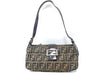 FENDI Zucca Canvas and Leather One-Shoulder Bag 2348 26722-009 Brown and Khaki Shoulder Bag