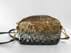 PRADA Prada Sequin and Leather Shoulder Bag, Black and Gold