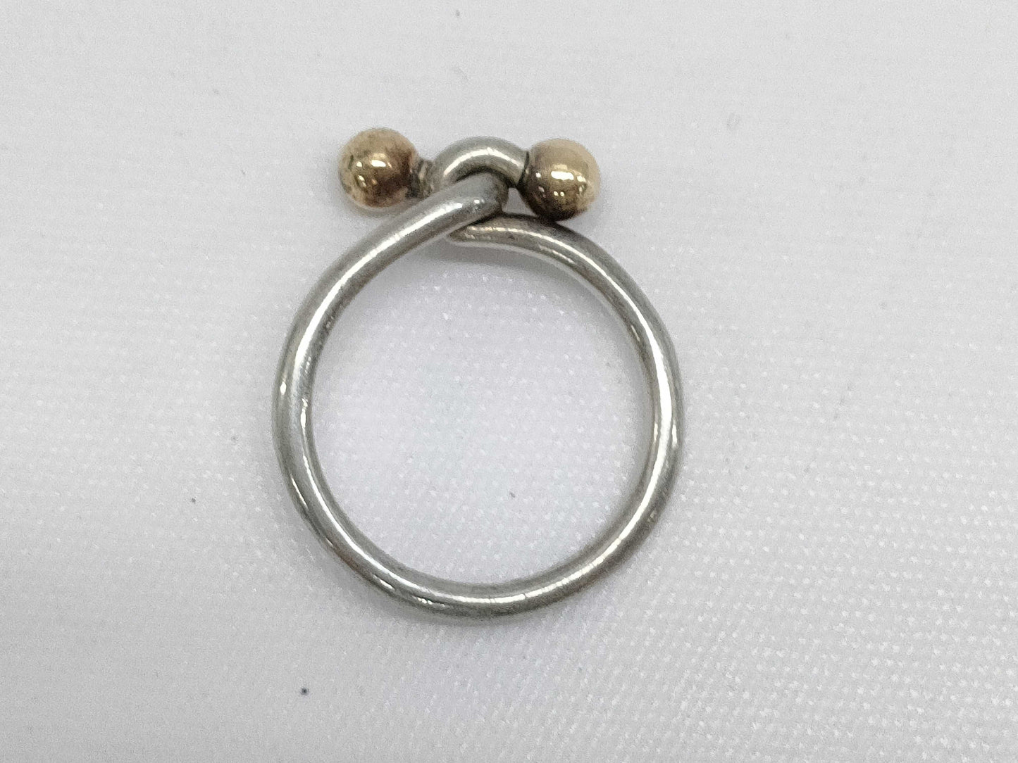 Tiffany & Co. Tiffany Hook & Eye Ring 750 x SV925 Silver and Gold Ring