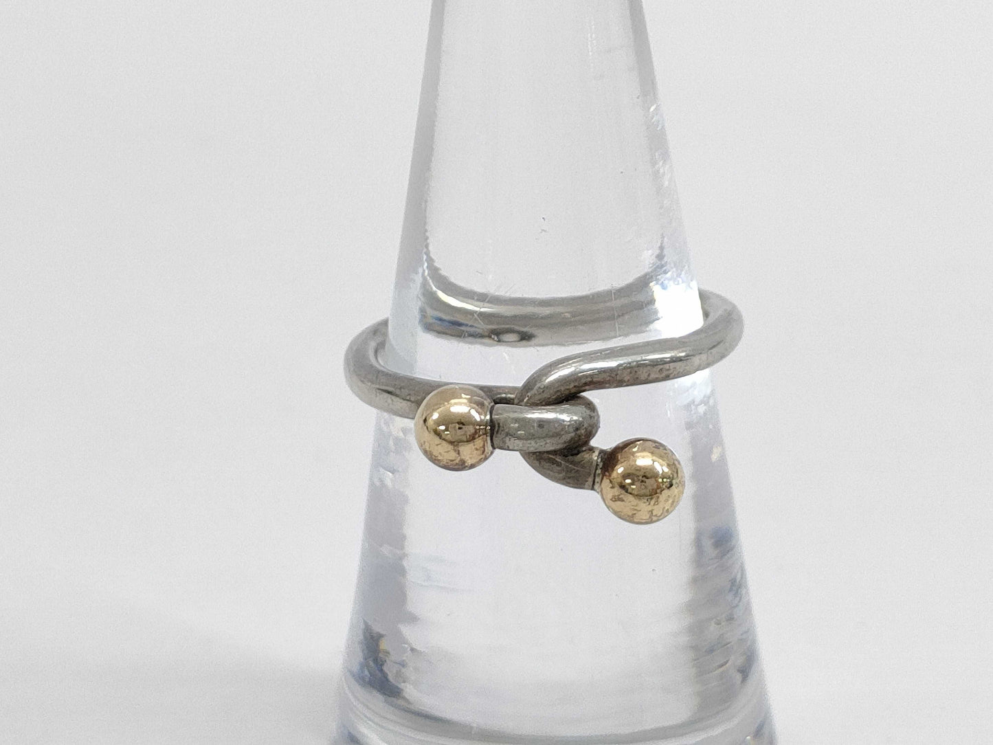 Tiffany & Co. Tiffany Hook & Eye Ring 750 x SV925 Silver and Gold Ring