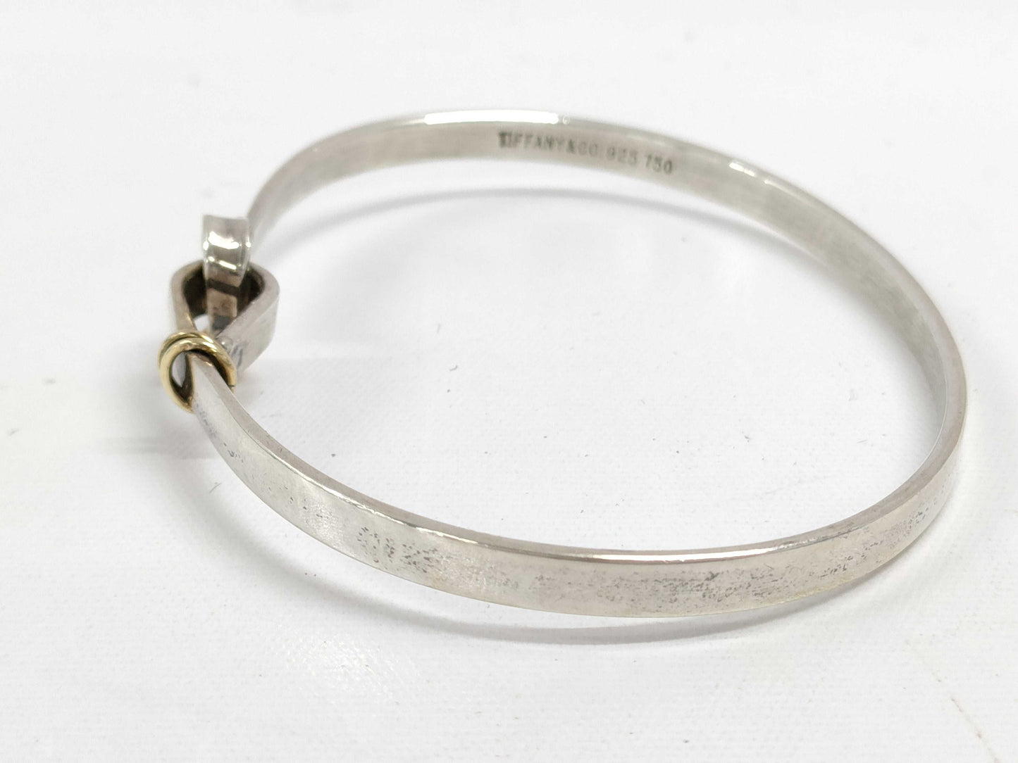 Tiffany & Co. Tiffany Hook and Eye Bracelet SV925/750 Silver Bracelet/Bangle