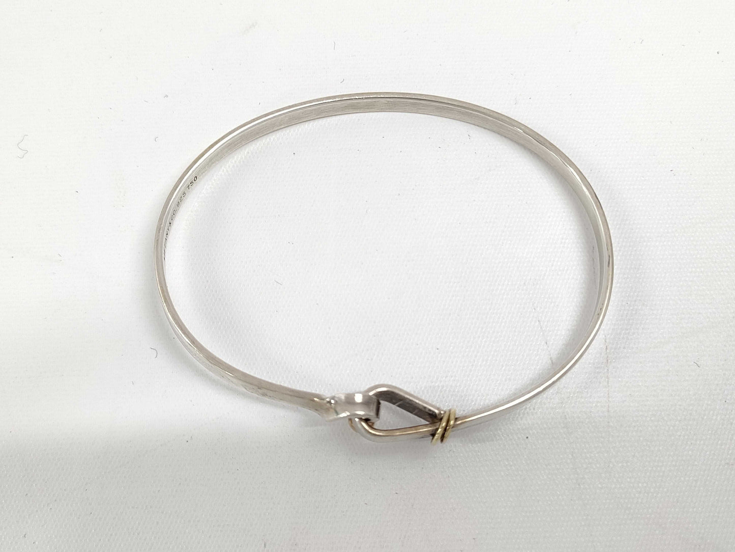Tiffany & Co. Tiffany Hook and Eye Bracelet SV925/750 Silver Bracelet/Bangle