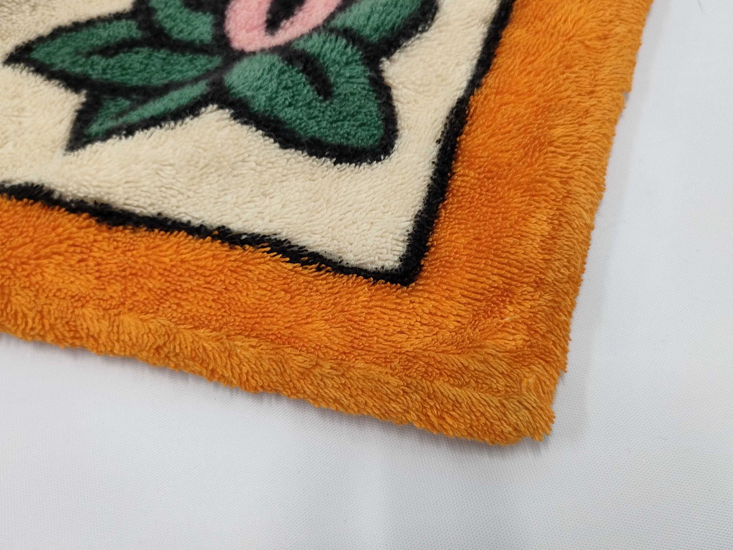 HERMES Les Leopards Large Beach Towel, Cotton, Orange x Ivory, Other Accessories
