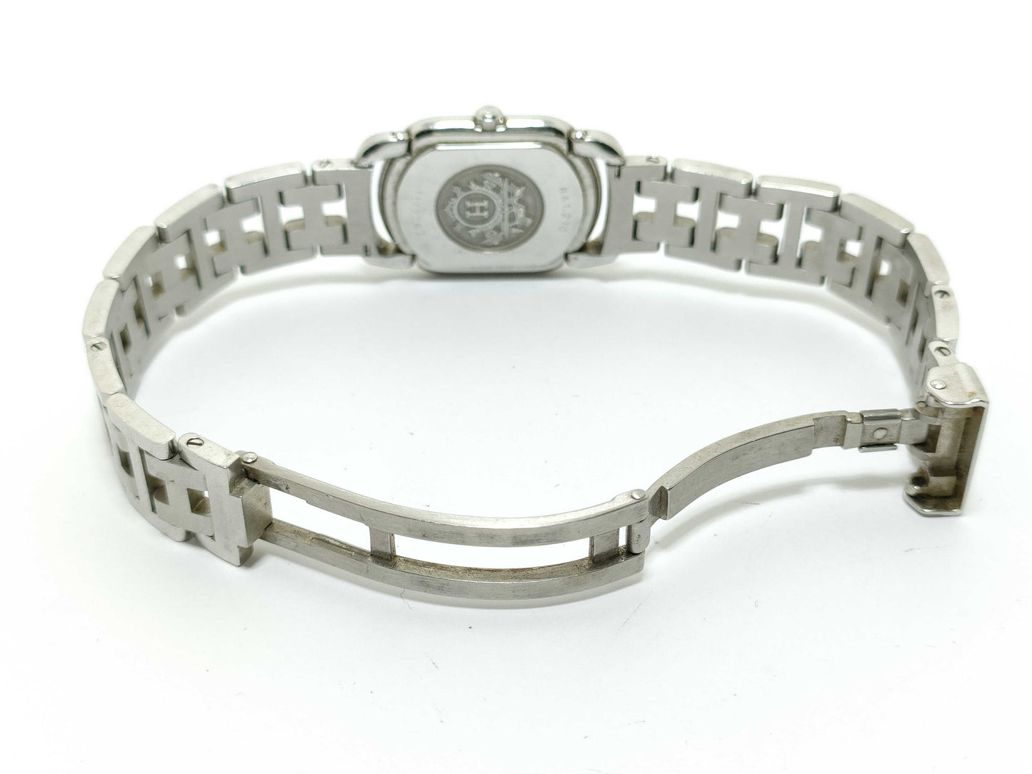 HERMES Rallye RA1.210 1172262 SS/QZ White Dial Non-Working/No Operational Guarantee Women's Watch