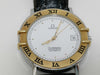 OMEGA 1111 49576917 Stainless Steel/Yellow Gold/Leather/AT White Dial Men's Watch