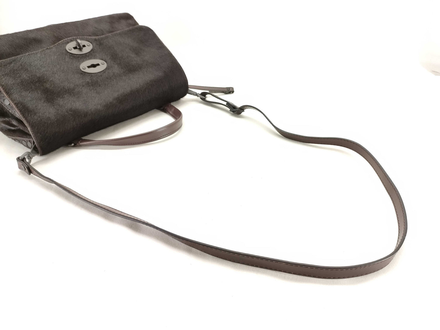 Zanellato Harako x Leather 2-Way Handbag 44295271 Brown Handbag