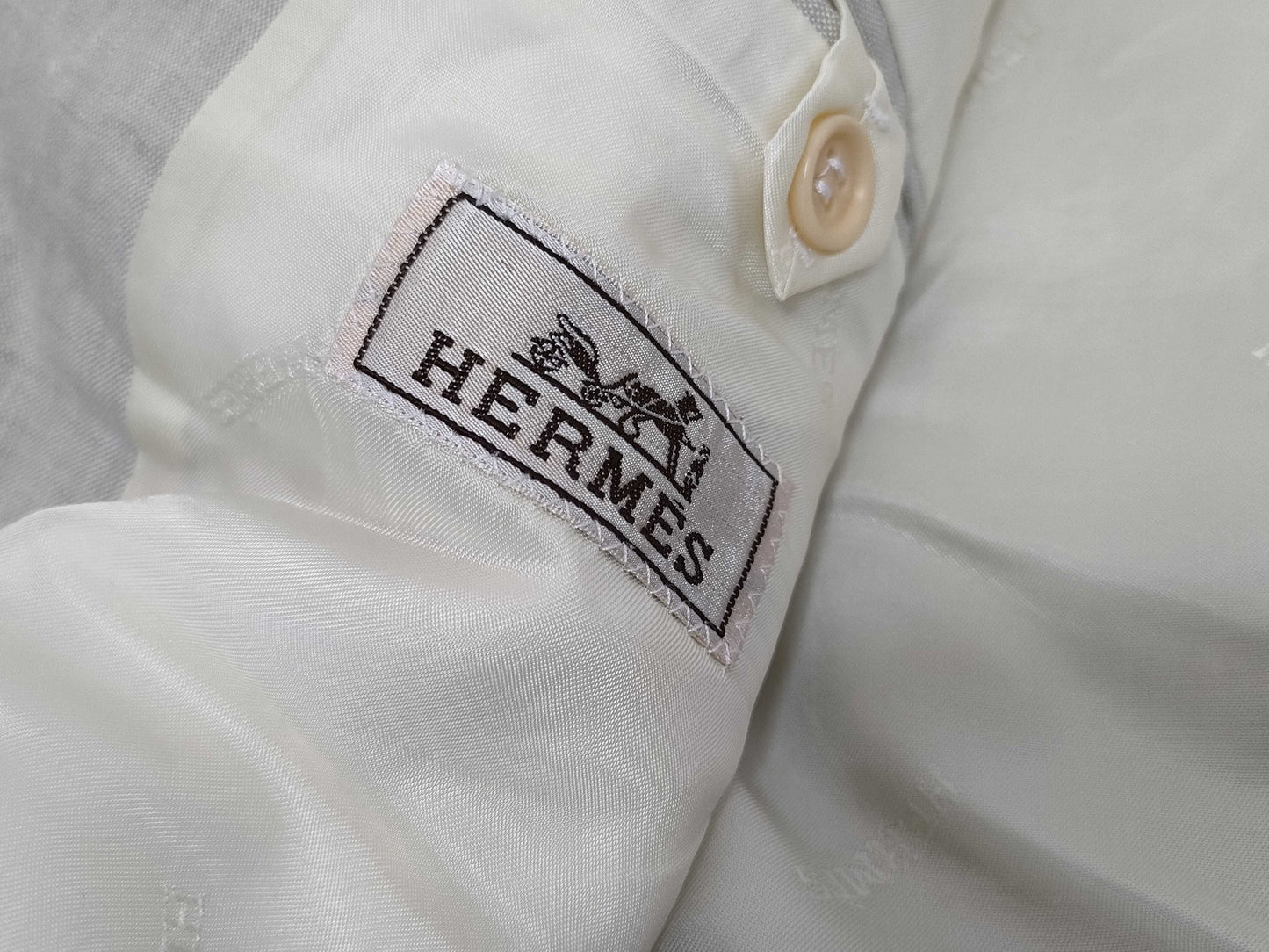 HERMES Linen x Rayon Set Gray Other Apparel