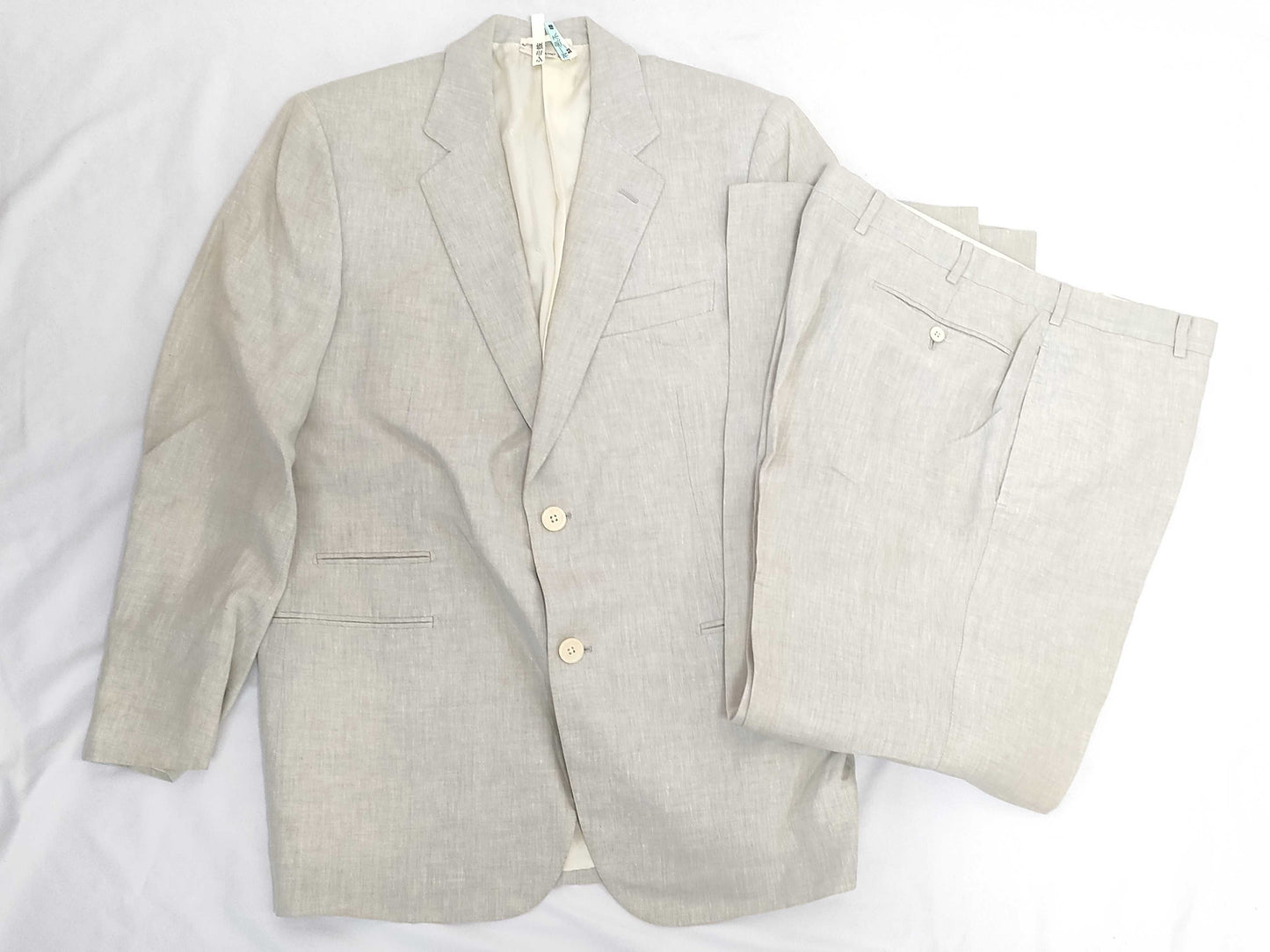 HERMES Linen x Rayon Set Gray Other Apparel