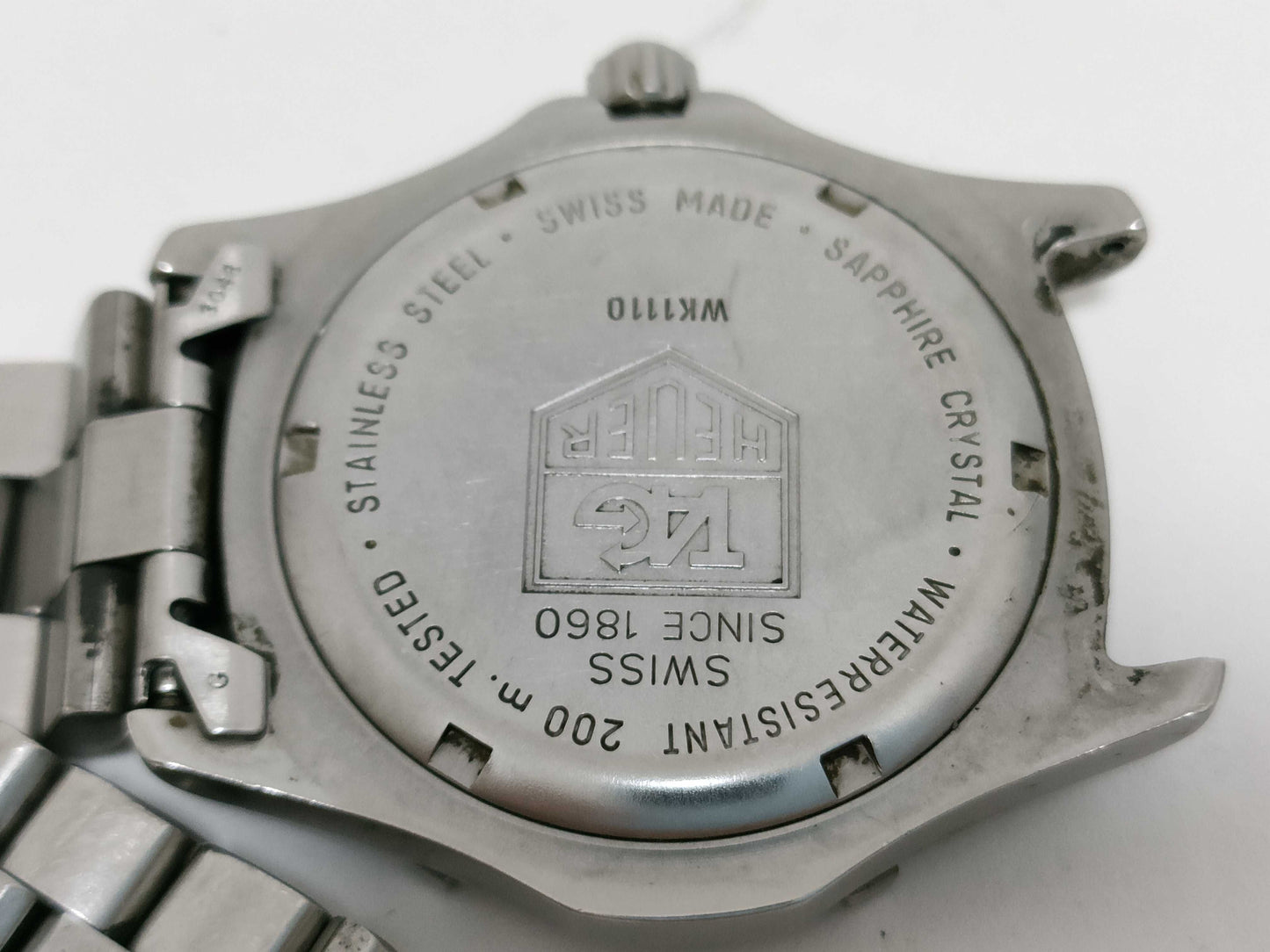 TAG Heuer ET9790 Stainless Steel/QZ Black Dial Men's Watch, Not Working/No Operational Guarantee