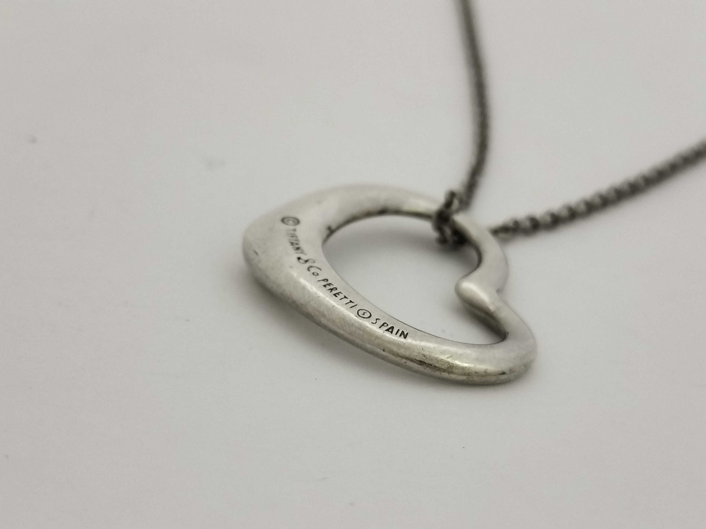 Tiffany & Co. Tiffany & Co. Open Heart Tiffany Open Heart Necklace SV925 Silver Necklace