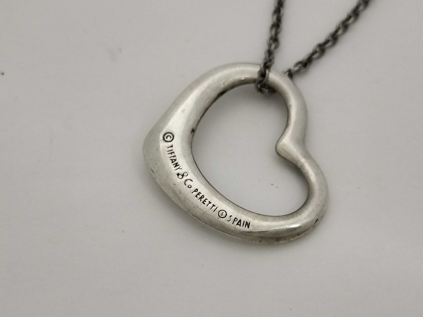 Tiffany & Co. Tiffany & Co. Open Heart Tiffany Open Heart Necklace SV925 Silver Necklace