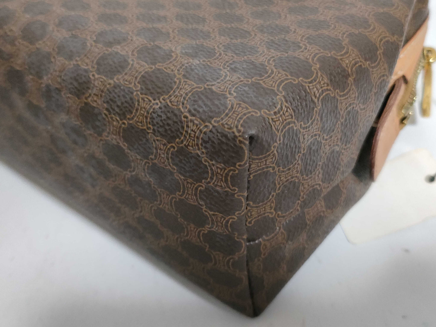 CELINE Macadam PVC Second Bag Brown Pouch